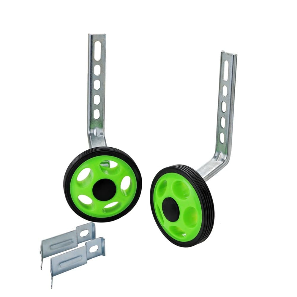 Training Wheels for 12 14 16 18 20 Inch Bicycle,Kids Bike Stabiliser(Green)