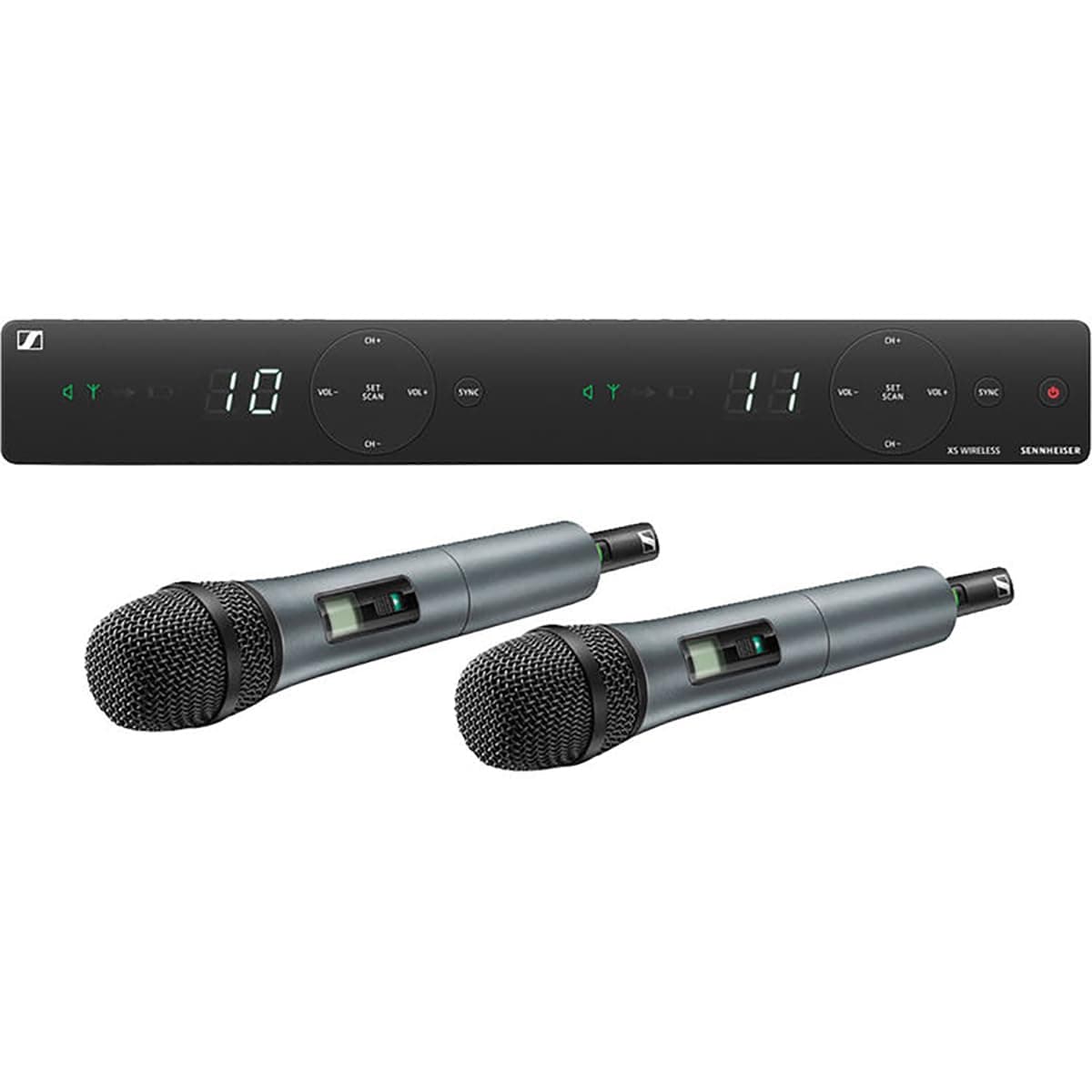 XSW 1-835 Dual Channel Wireless Microphone System,Black