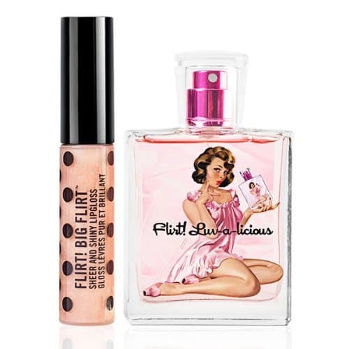 Flirt! Luv-a-licious 1.7 oz (50 ml) Perfume Spray and Big Flirt Lip Gloss Duo Boxed Set