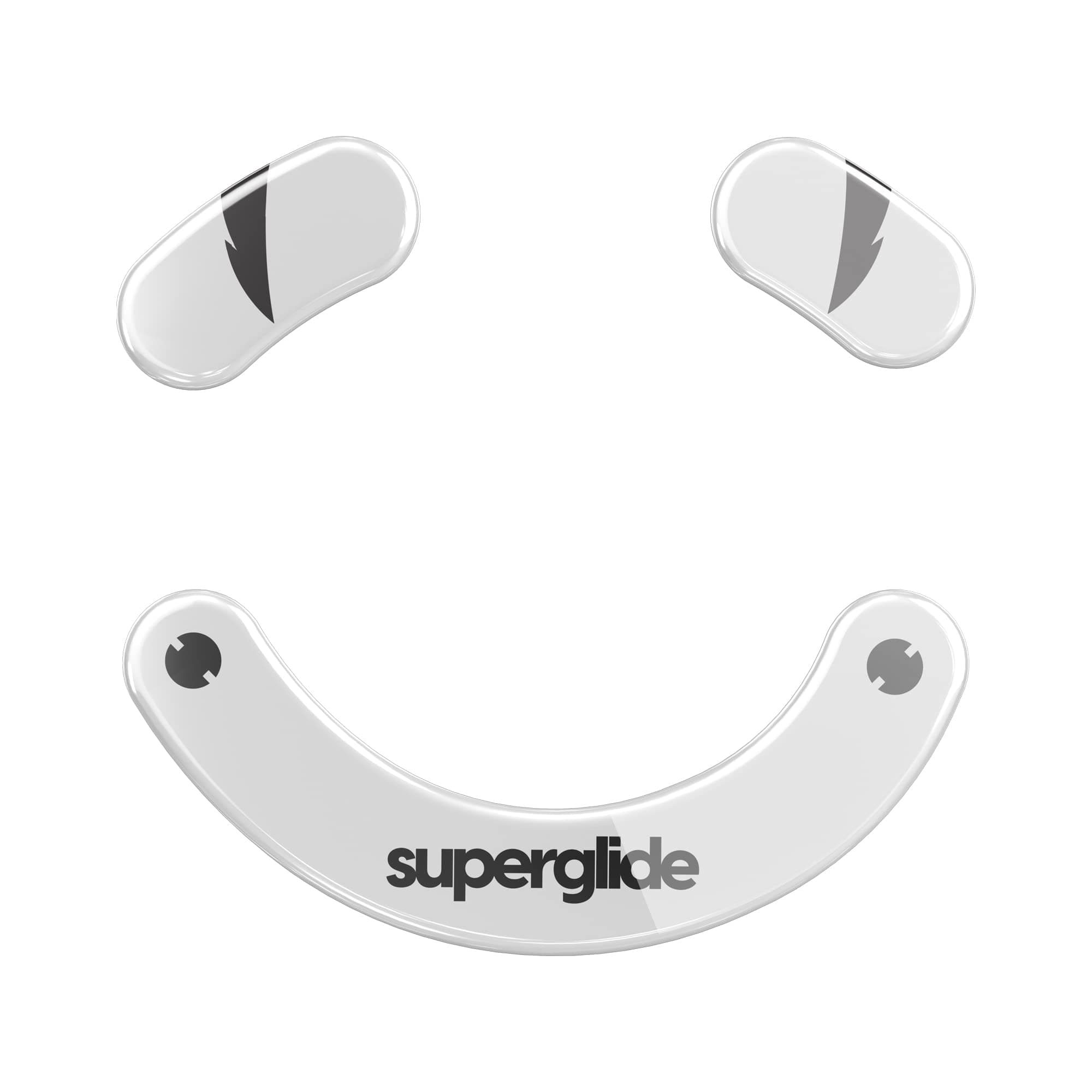 Superglide - Fastest and Smoothest Mouse Feet/Skates Made with Ultra Strong Flawless Glass Super Fast Smooth and Durable Sole for Razer Deathadder V3 Pro (White)