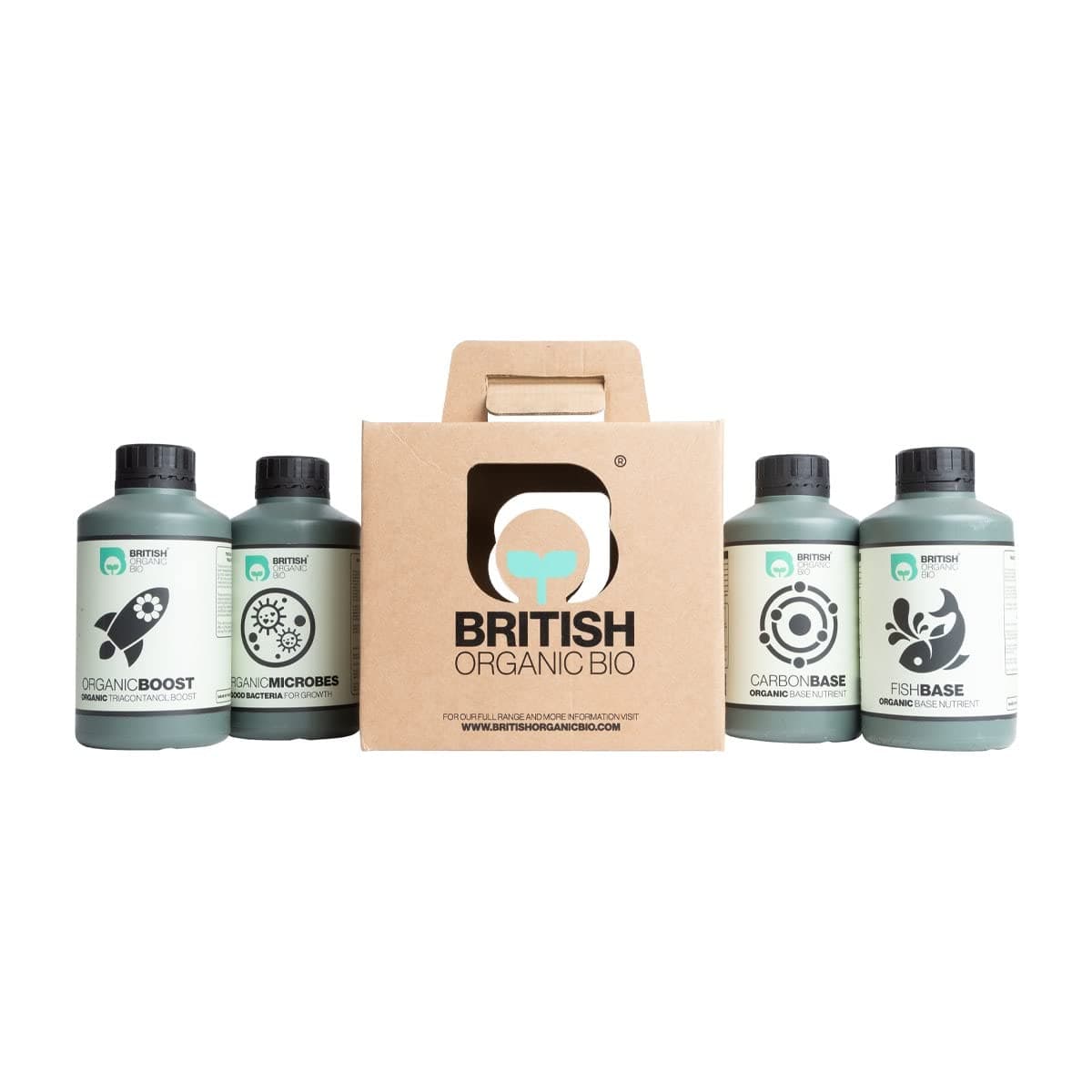 british organics try it box - hydroponics nutrients - complete set grow boost microbes