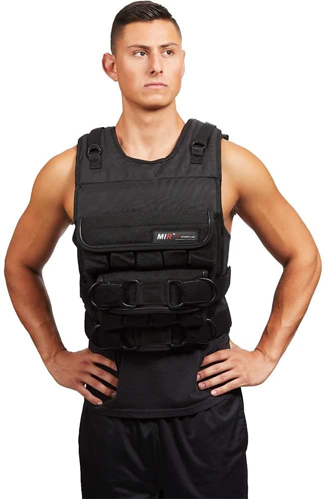 MIR - ADJUSTABLE WEIGHTED VEST (LONG STYLE) (Pro Plus, 100lbs)