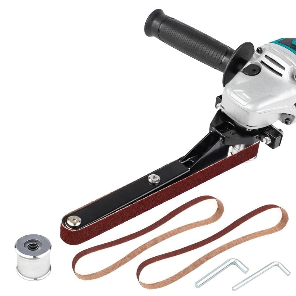 Belt Sander Bracket Attachment Modified Sand Belt tool set for 100mm 4 Inch (100mm) Angle Grinder (Angle Grinder is NOT INCLUDED in the Package)
