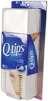 Q-Tips 623181 Cotton Swab, Standard, White, 500 Count (Pack of 1)