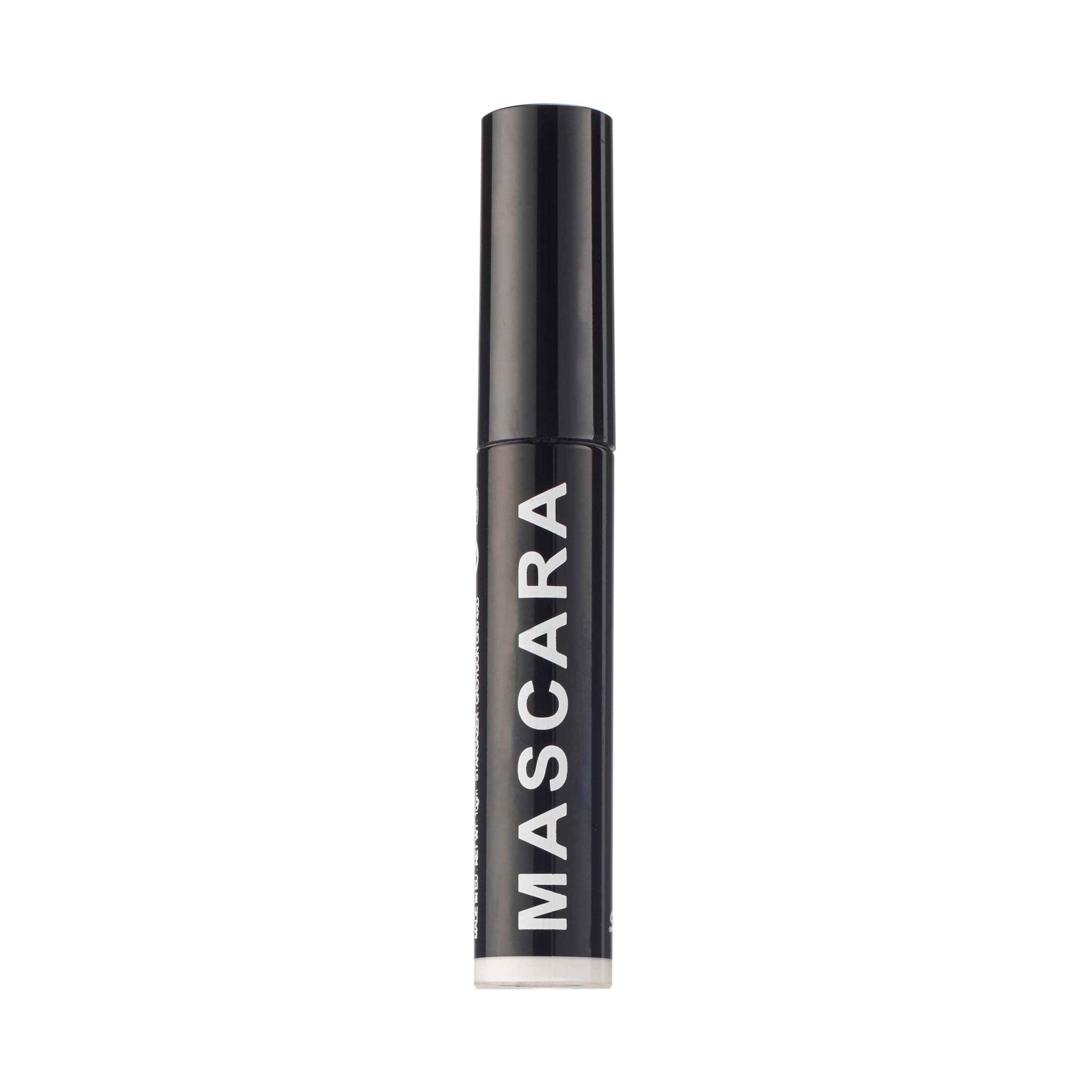 Mascara, White. Comfortable strong colour mascara.
