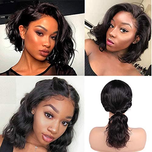 Gluessless Lace Front Human Wig Body Wave Lace Front Human Wigs with Baby Hair Natural Hairline for Black Women 100% Unprocessed Brazilian Virgin Human Hair Wig Pre Plucked with Baby Hair 9A Hair Wigs