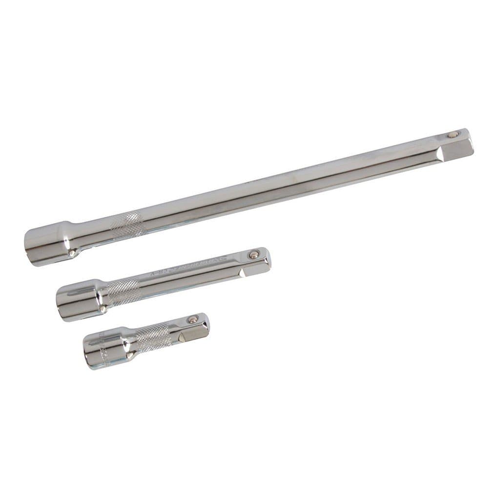 Silverline783095 Extension Bar Set 3pce 1/2", Silver