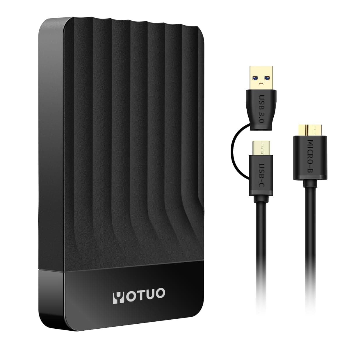 Portable External Hard Drive Storage Expansion Mobile HDD USB 3.0 for PC, Mac, Desktop, Laptop, PS4, PS5, Xbox One X/S, Xbox 360, Xbox Series X/S, Office & Game (Black, 500GB)