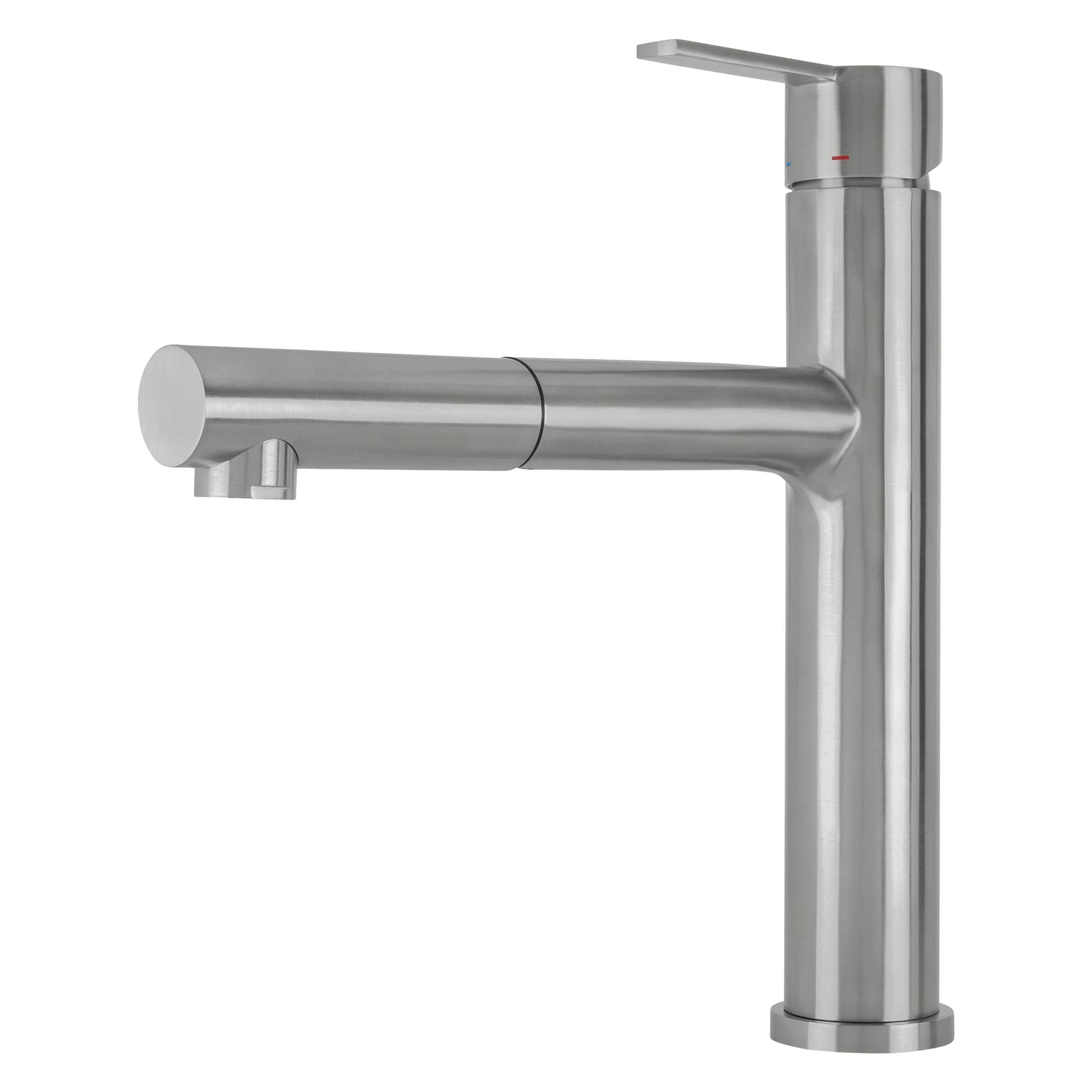 Mizzo Lori Brushed Stainless Steel Pull-Out Spout Kitchen Tap – Stylish Kitchen Taps to Compliment Existing Decor – Easy to Install Kitchen Sink Tap – Health Focused Mixer Tap for Clean Water