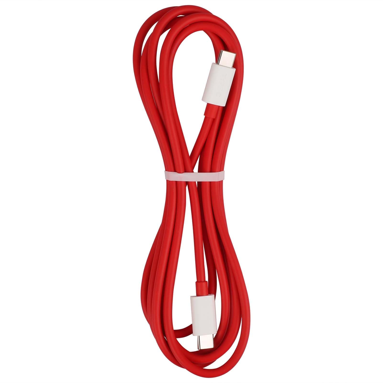 USB C to USB-C Cable for OnePlus 15/13/12/11/10T 6.6FT, Type C Cable for Warp-Charging 65W Super PD Fast Charging Cord for MacBook for iPhone 17 16 15 Pro Galaxy S25 S24 S23 Ultra