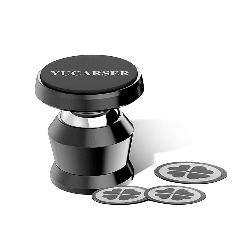 Magnetic Universal Car Mount Holder, Mini Tablets Dashboard Cellphone Holder, Car Phone Stand for iPhone 6 6s 7 7Plus, Android, Samsung Galaxy S7 S8 HTC (Black)