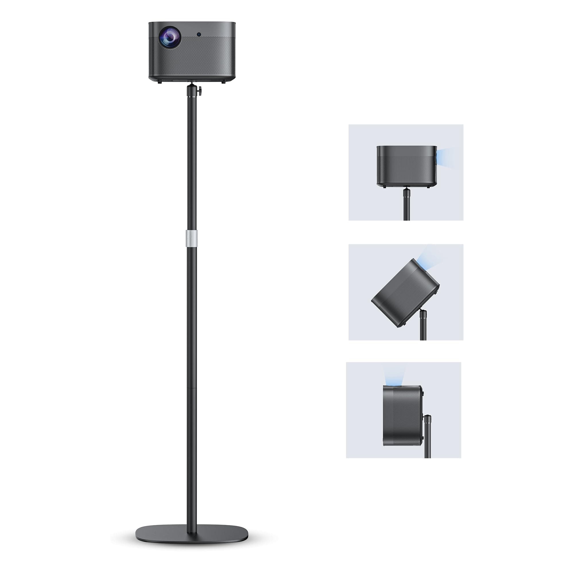 Projector Stand with Adjustable Height 20''-50'', Universal Mount 360° Rotatable Compatible with Projector, Camera, Webcam for Home & Office & Outdoor