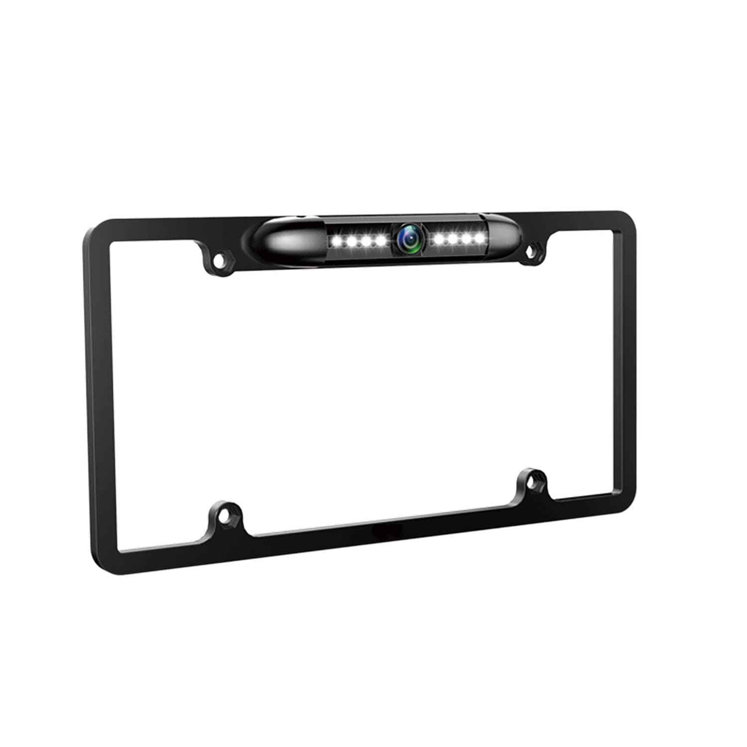 GLK License Plate Frame Rear View Backup Camera Reverse Parking Back Camera 8 IR LED Night Vision Waterproof 170° Viewing Angle Universal Car License Plate Frame Mount for Cars Easy to Install