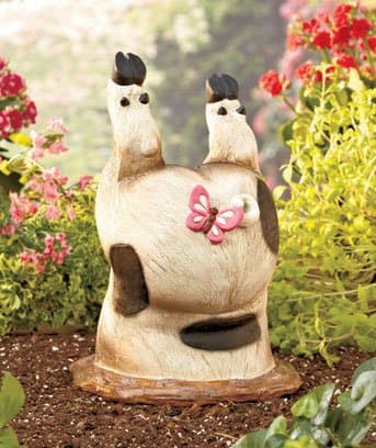 Pig Hog Bottom Butt Garden Yard Statue 6-3/4 Diameter X 9h Ceramic