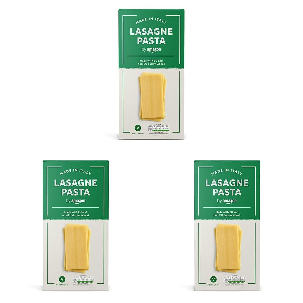 by Amazon Lasagne Sheets, 500g (Pack of 3)