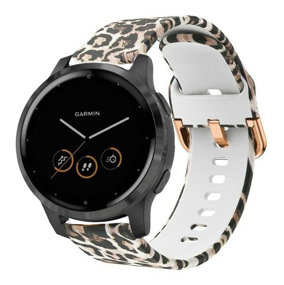 Strap-it Lucky Leopard Garmin Vivoactive 4s 40mm Strap 40mm