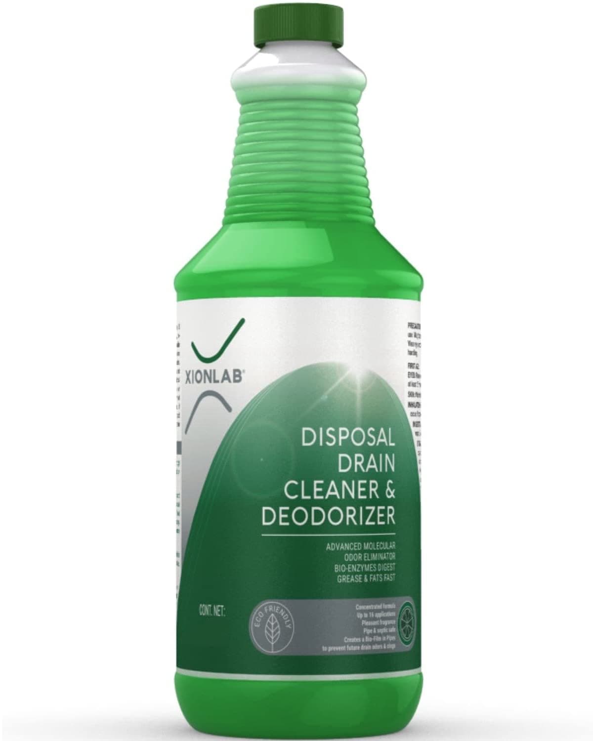 Garbage Disposal Cleaner and Deodorizer – Green Enzyme Drain Cleaner Attacks Odor Source with Advanced Bio-Linking Technology - Perfect for Kitchen Sink, Shower Drain, Bathroom Sink, Utility Sink