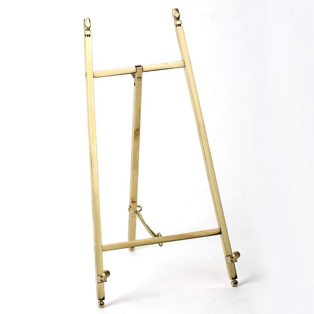 Malleable Table Top Easel,Brass Plate Stands for Display,10 Inch,250mm