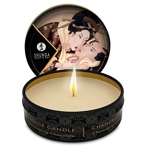 MINI SHUNGA CARESS BY CHOCOLATE MASSAGE CANDLE candelight 30ML