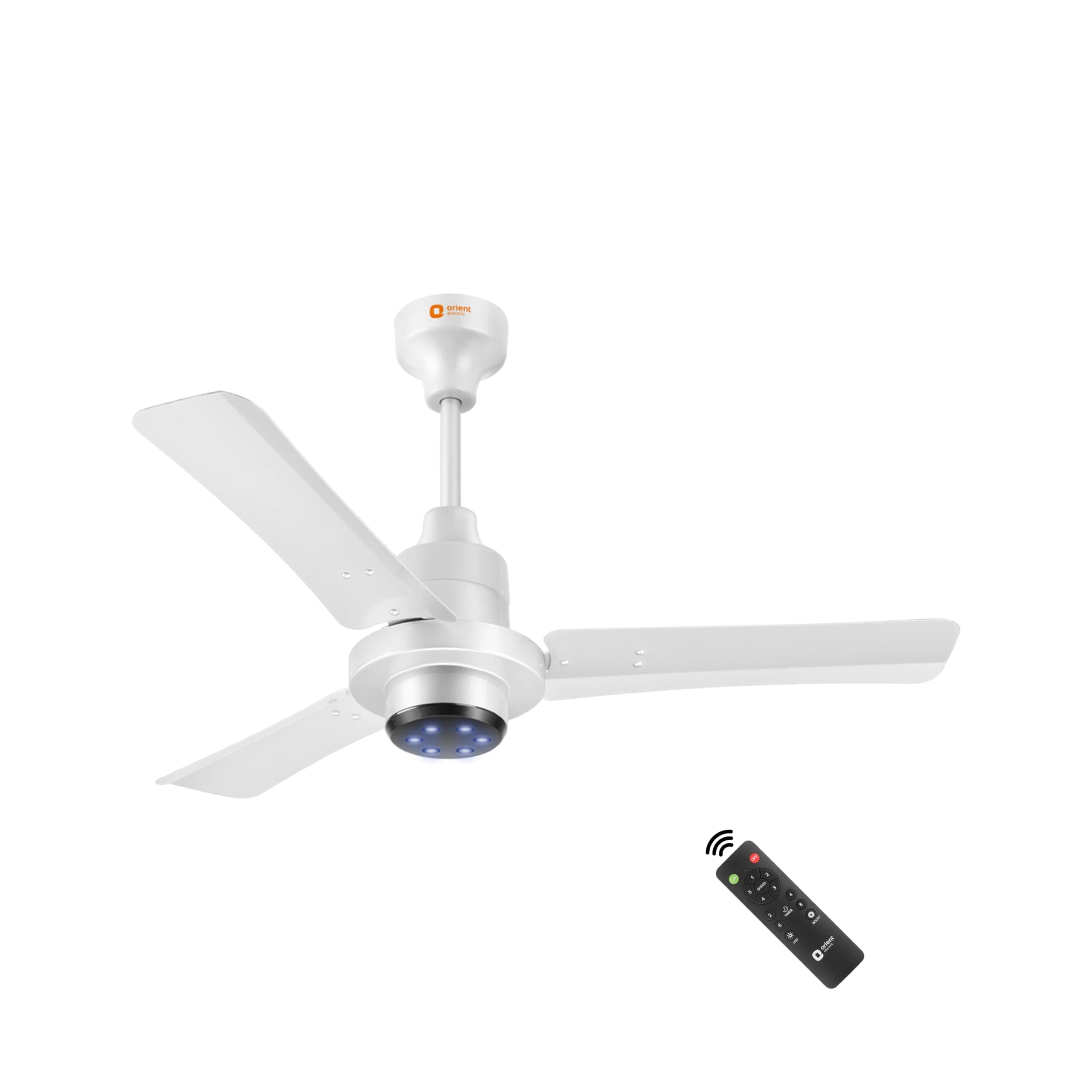 - I Tome Pro 900 mm BLDC Ceiling Fan with Remote | BEE 5-star rated Energy Saving Fan | 3-year warranty by Orient | (White)