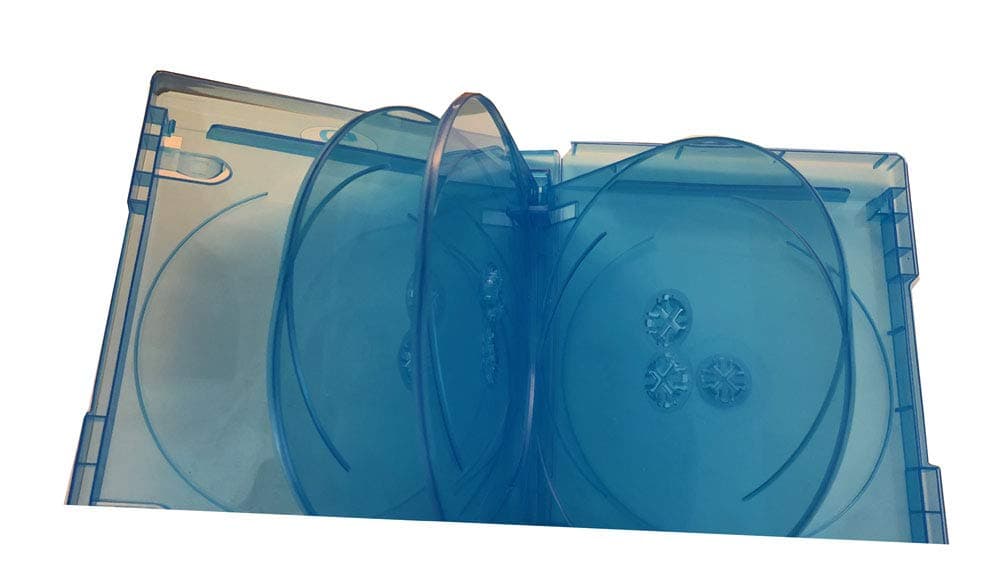 New 2 MegaDisc Premium Blu-ray Replacement Case Holds 7 Discs (7 Tray) 25mm Spin