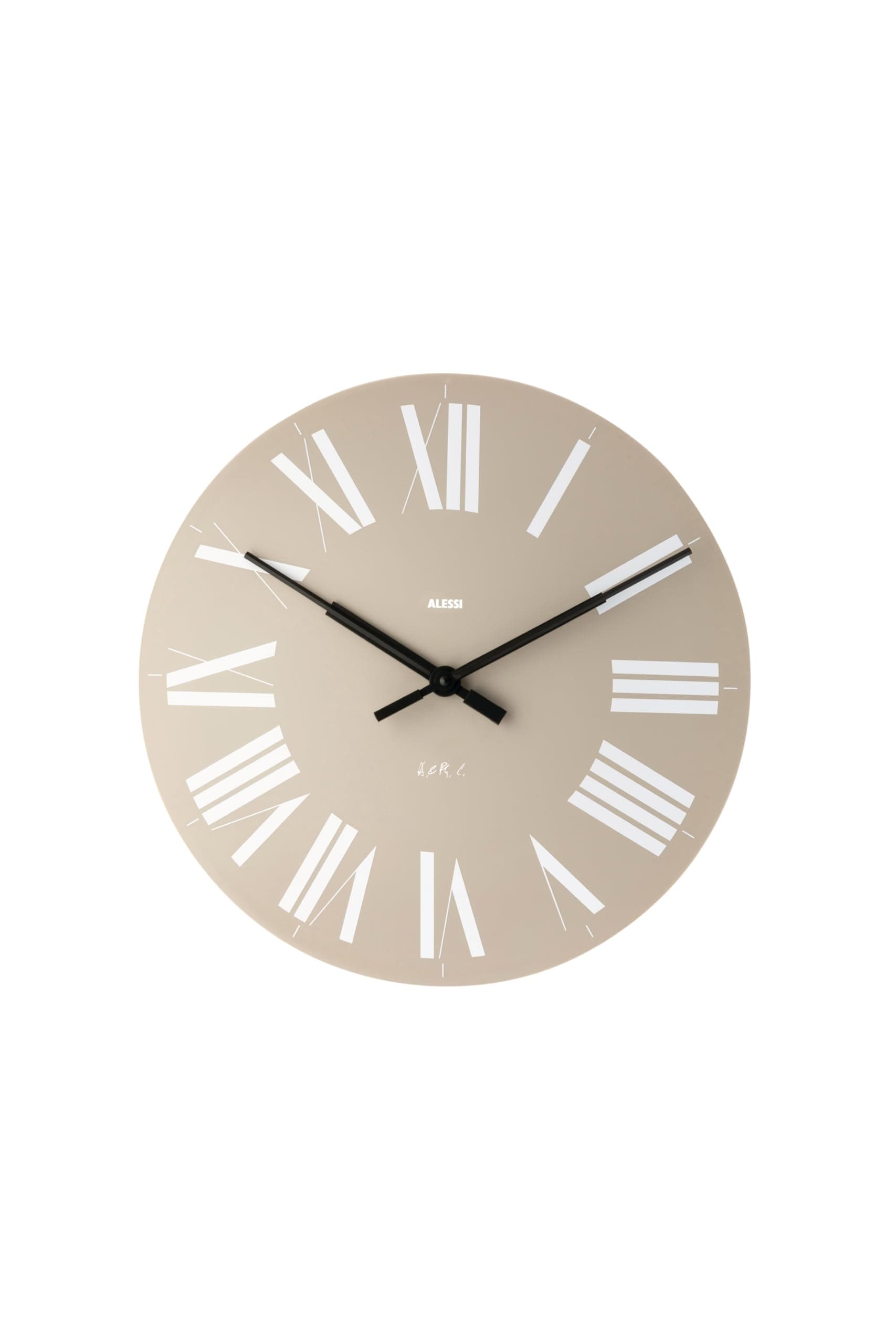 Alessi Aleesi 12 G Firenze Wall Clock, Gray