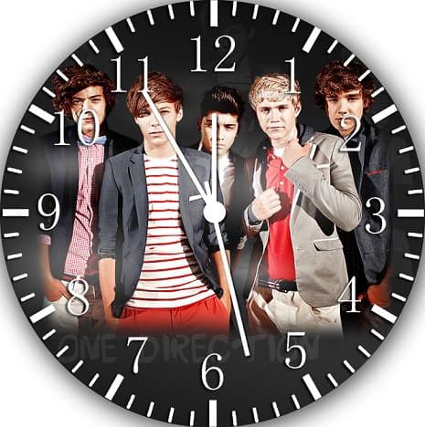 One Direction Frameless Borderless Wall Clock W427 Nice for Gift or Room Wall Decor