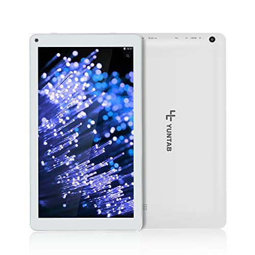 YUNTAB 10.1 inch Tablet, Android 6.0, Allwinner A33 Quad Core 1GB+8GB, 1024 x 600 TFT LCD, Long-time Standby with Battery 5500mAh, WiFi, Dual Camera(White)