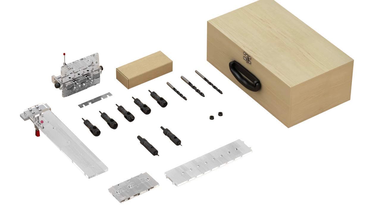 Sablon Adjustable Minifix/Rafix & Shelving & Dowel Jig Set 3/4” (18-19mm) and 5/8” (15-16mm) Panels