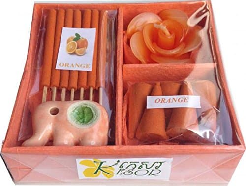 Orange Incense Cones Mixed Variety Pack Aroma Spa Scent Mini Assorted Celestial Set