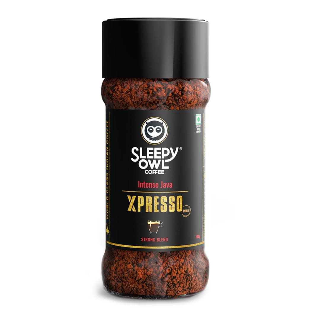 100g Intense Java Xpresso Coffee | Strong Blend Instant Coffee | Makes 50 Cups | Dark Roasted To Perfection | Intense, Bold And Strong Flavour | Have It With Milk Or Without