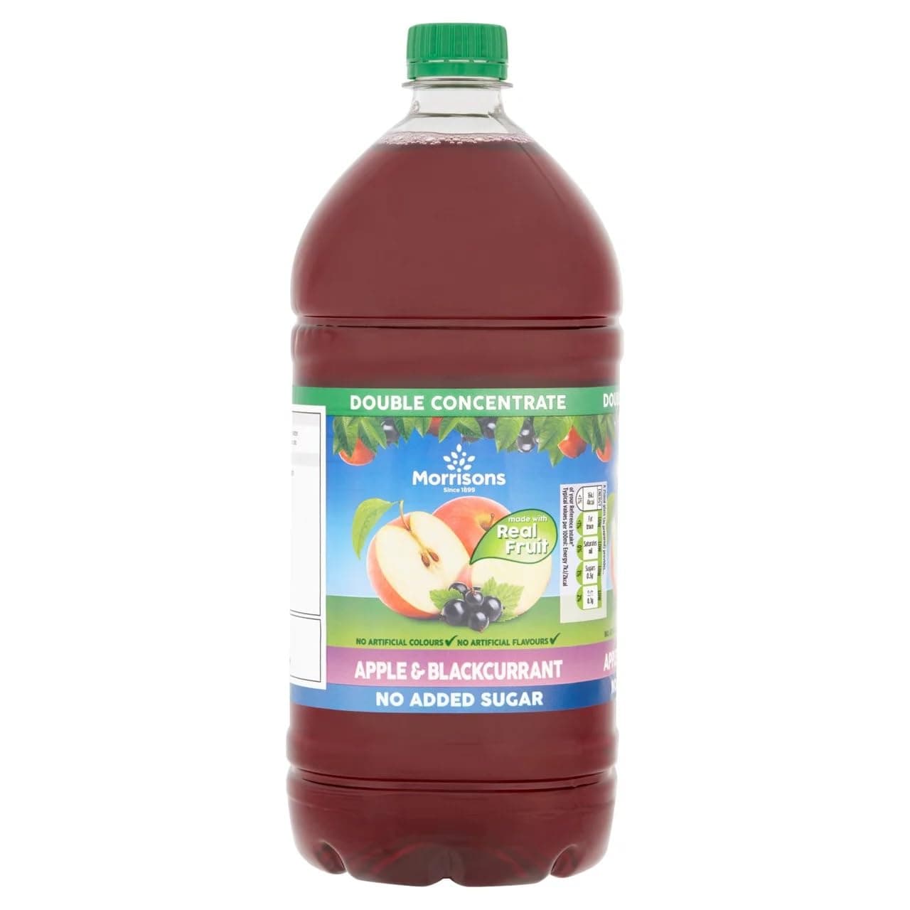Morrisons Double Concentrate Apple and Blackcurrant Squash, 1.5L