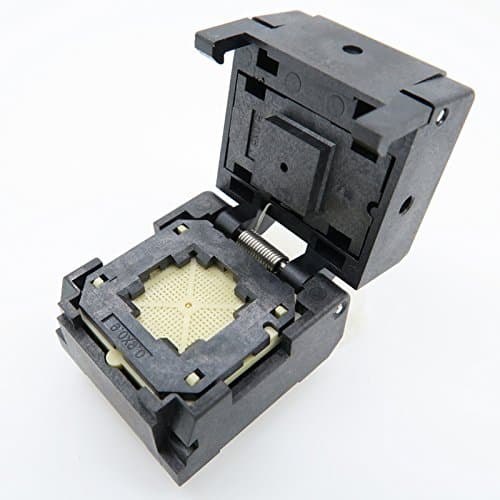 ALLSOCKET QFN64(9x9)-0.5 Testing Socket, QFN64 MLF64 WLCSP64 Package Burn-in Socket, 0.5mm Pitch IC 9x9mm IC550-0644-006-G QFN IC MCU Programming Socket(Clamshell, 0.5mm)