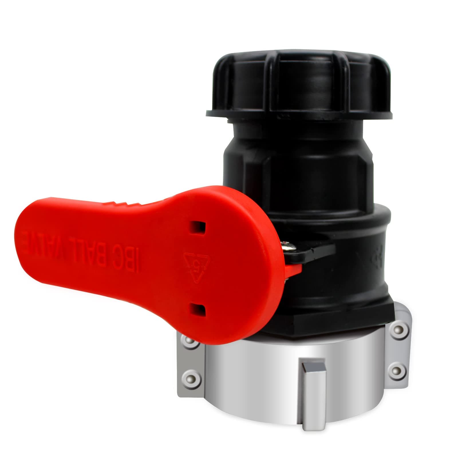 IBC Tote Valve, 2.95" Coarse Thread IBC Tote Adapter, S75x6 (75 mm) NPT DN50 Heavy Duty Tote Tank Drain Ball Valve Connector Replacement for IBC Tote Water Liquid Container 1 Pack