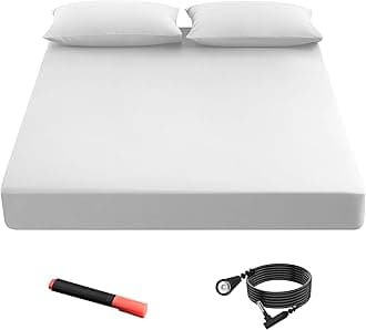 Grounding Sheet, 90% Organic Cotton+10% Pure Silver Organic Fitted Grounded Sheet for Improved Sleep, Pain Relief - Earth Connected Bedding (White, Queen(60.5 * 80 * 15inch))