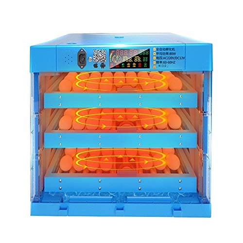 ZFF Automatic Egg Incubators for Hatching Eggs Heating Turning 192 Eggs Digital for Poultry Chicken Duck Dove Temperature Humidity Control