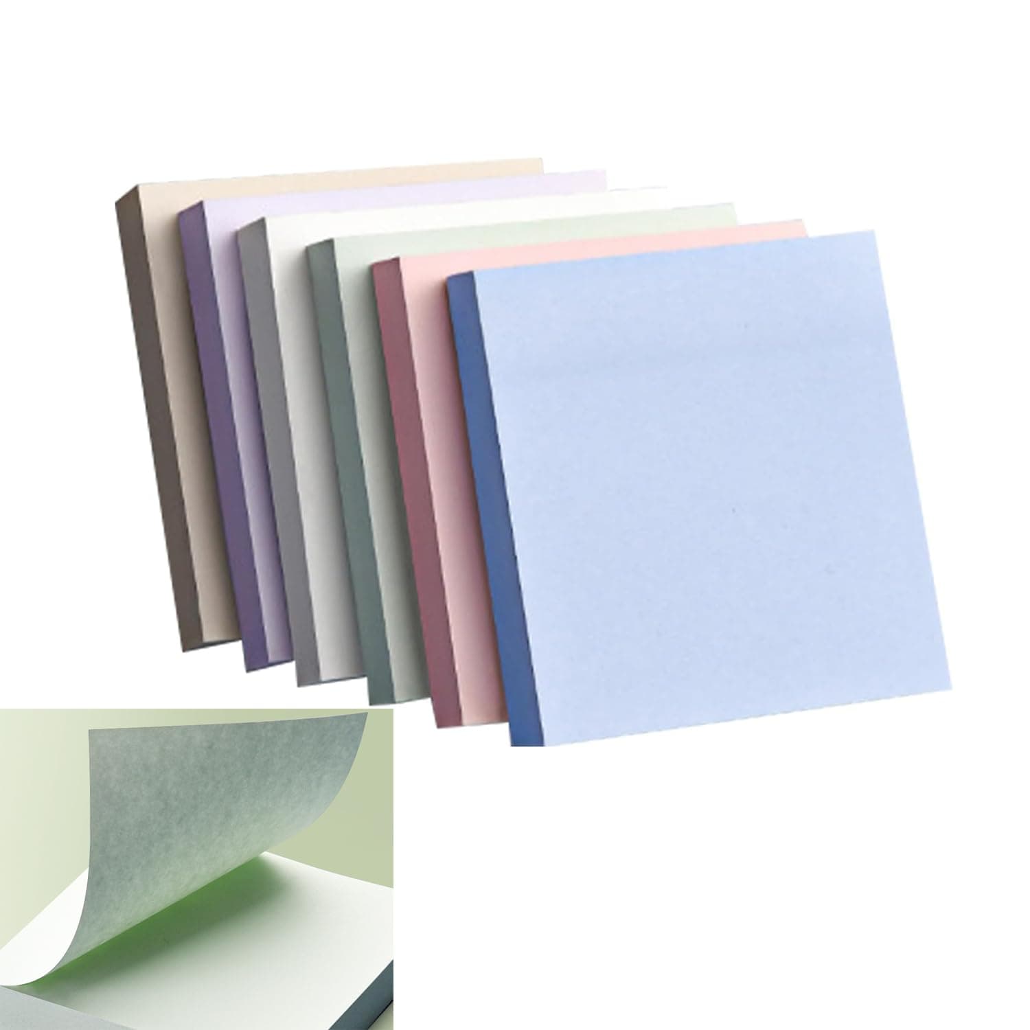 600 Sheets Sticky Notes, 3x3 Inch Morandi Colors Self-Stick Pads, Aesthetic and Cute Paper for Home, Office, School