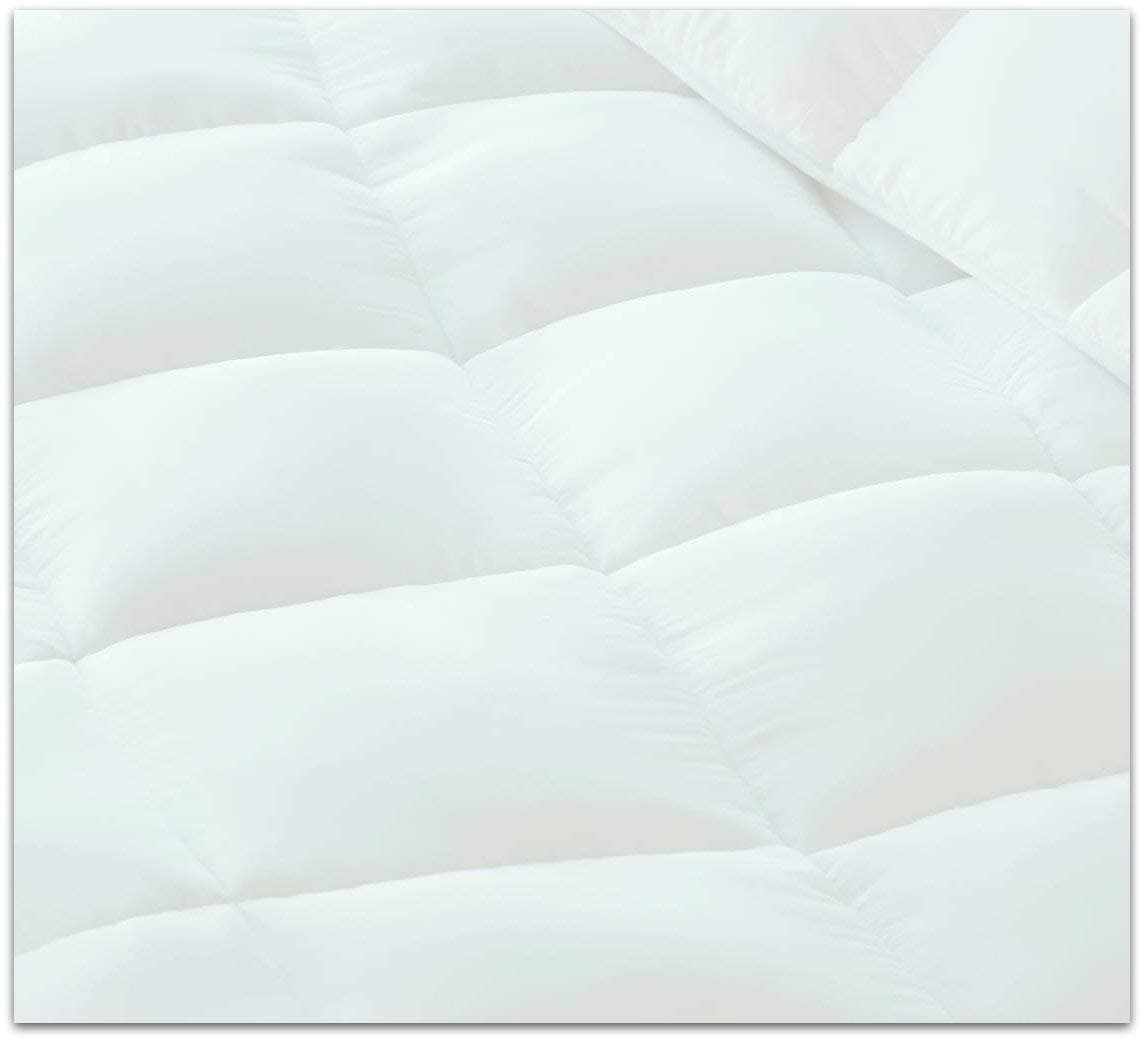 Milddreams Comforter Queen Size White Down Alternative - Duvet Insert 88x90 inch - Quilt Queen - Corner Duvet Tabs - Hypoallergenic - All Season
