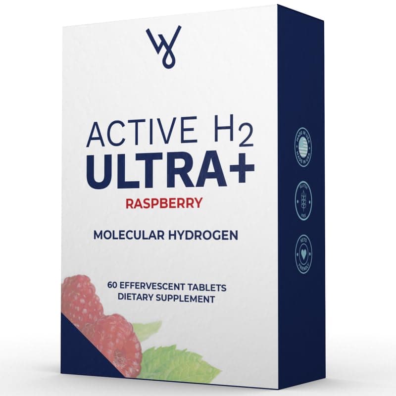 Active H2 Ultra Molecular Hydrogen 460mg | 60 Tablets (Raspberry Molecular Hydrogen 60 Tablets)