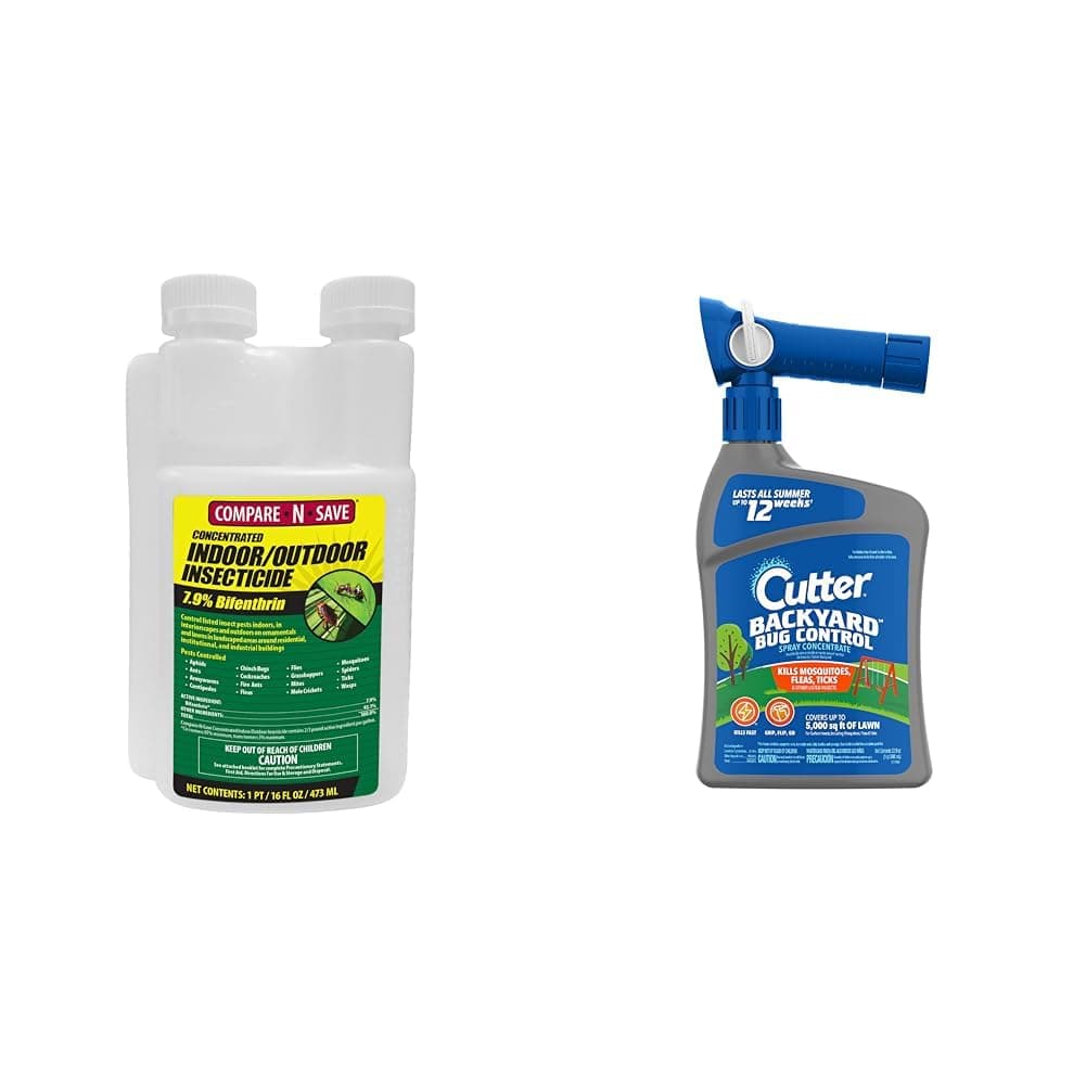 Compare-N-Save 16-Ounce Insect Control and Cutter 32 fl Ounce Backyard Bug Control Mosquito Repellent