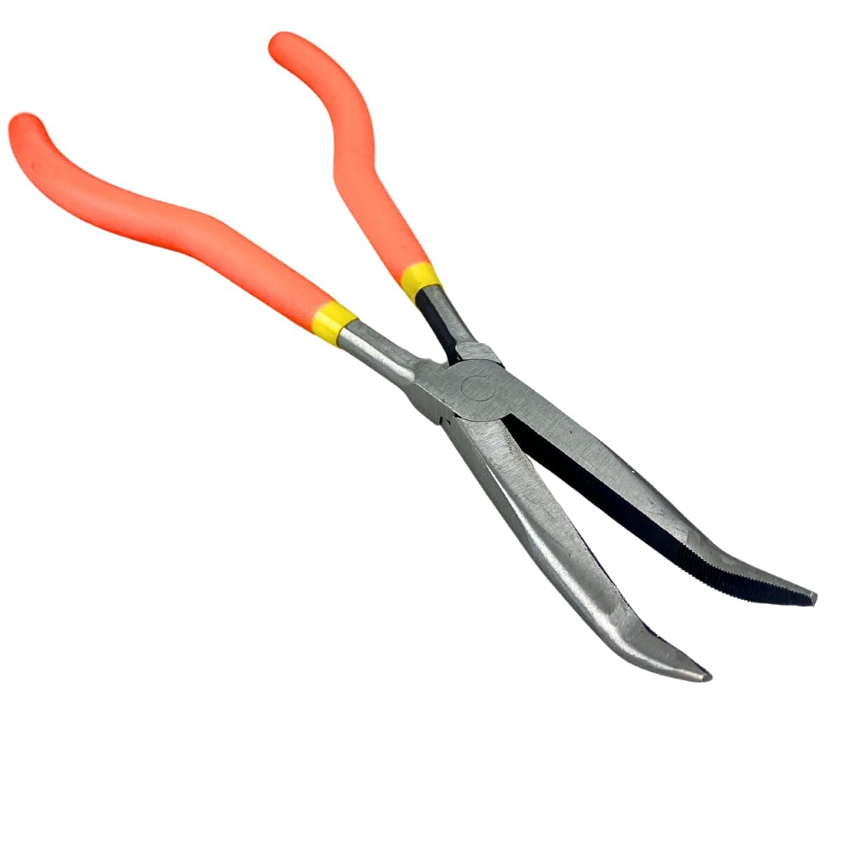 11" (27.9 cm) Extra Long Bent Nose Plier | Ergonomic 45-Degree Angle Tip | Comfort Wrapped Handles | Ideal for Precision Tasks & Extended Reach