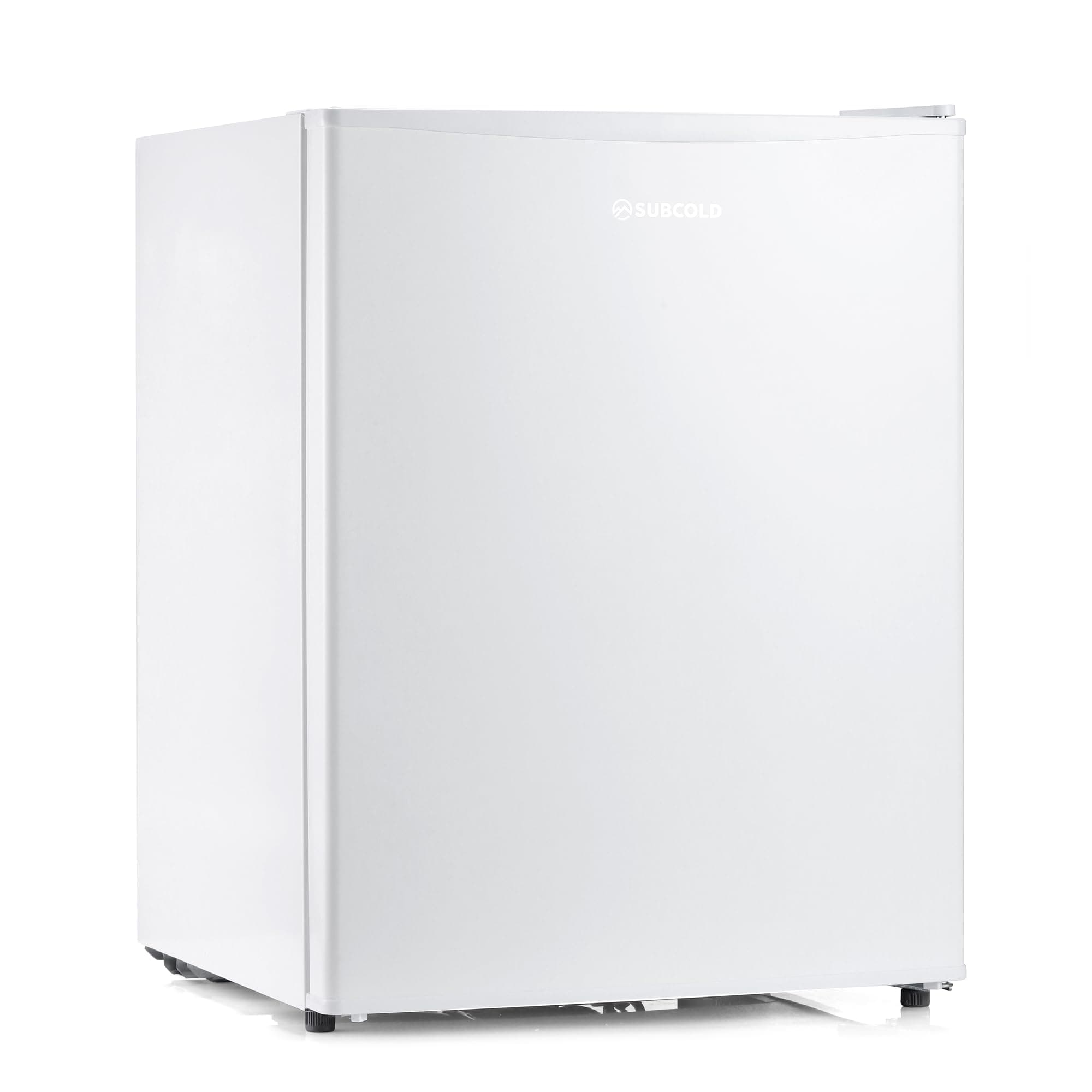 Subcold Eco60F Mini Freezer | 4-Star Table Top Unit | Energy-Efficient Appliance with Adjustable Thermostat & Reversible Door | Customisable Storage Removable Shelf (White)