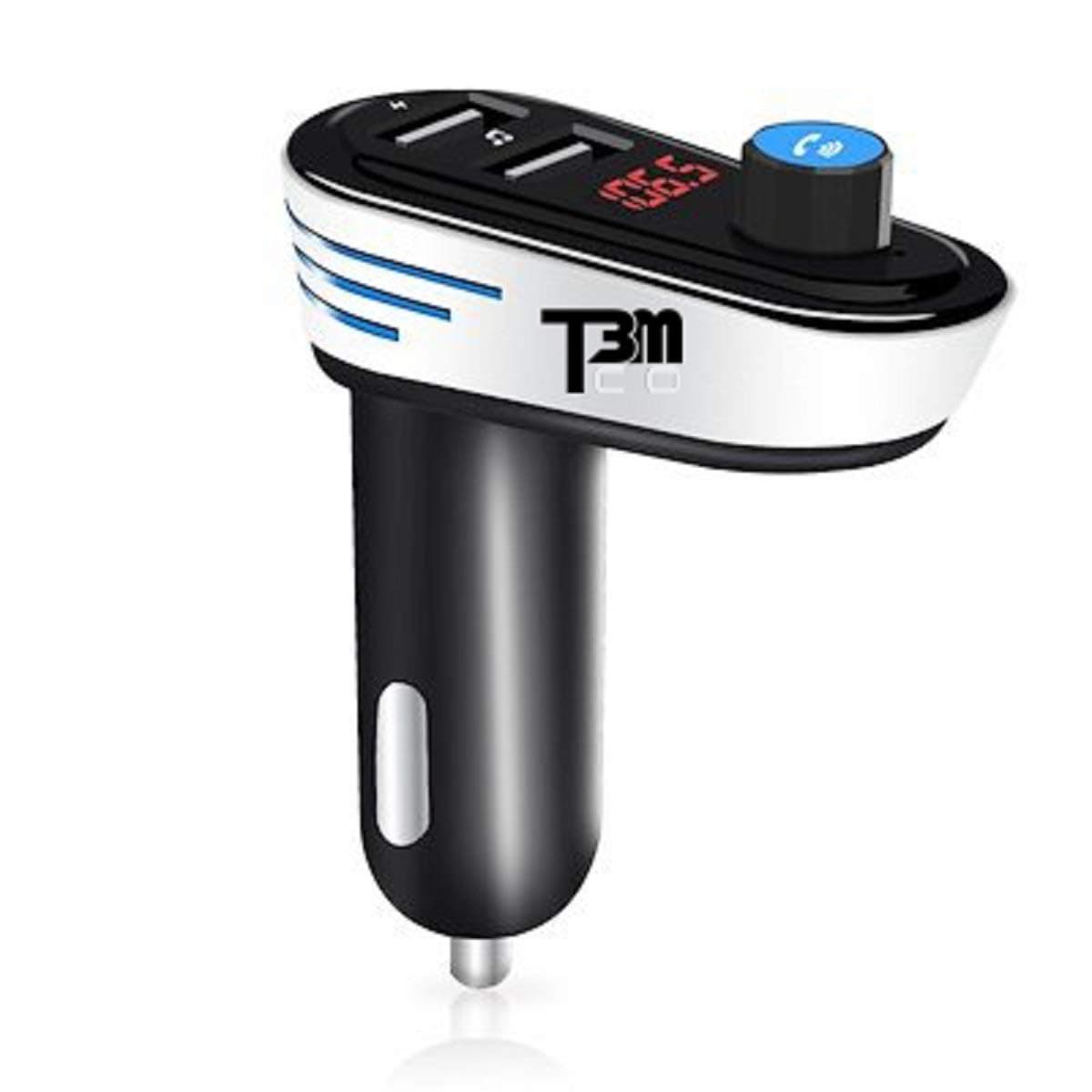 [2018] T3MCO Ultimate Car Bluetooth FM Transmitter 2 x Fast Charge USB Port, Car MP3 Player