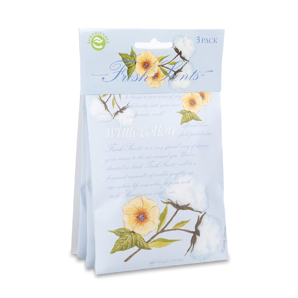 Fresh Scents Sachet 3 Pack-White Cotton