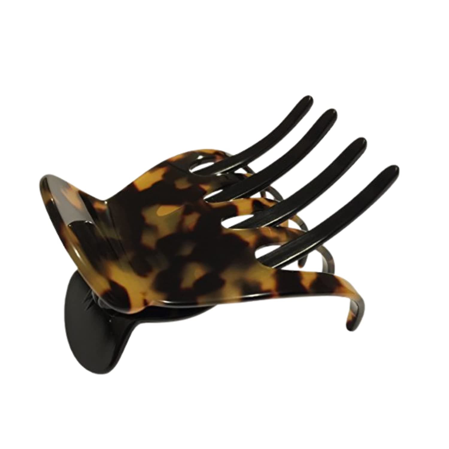 French Amie Scoop Handmade Large Tokyo Leopard Salon Hinge Side Slide In Beak Yoga Jaw Hair Claw Clip Clamp Clasp Clutcher