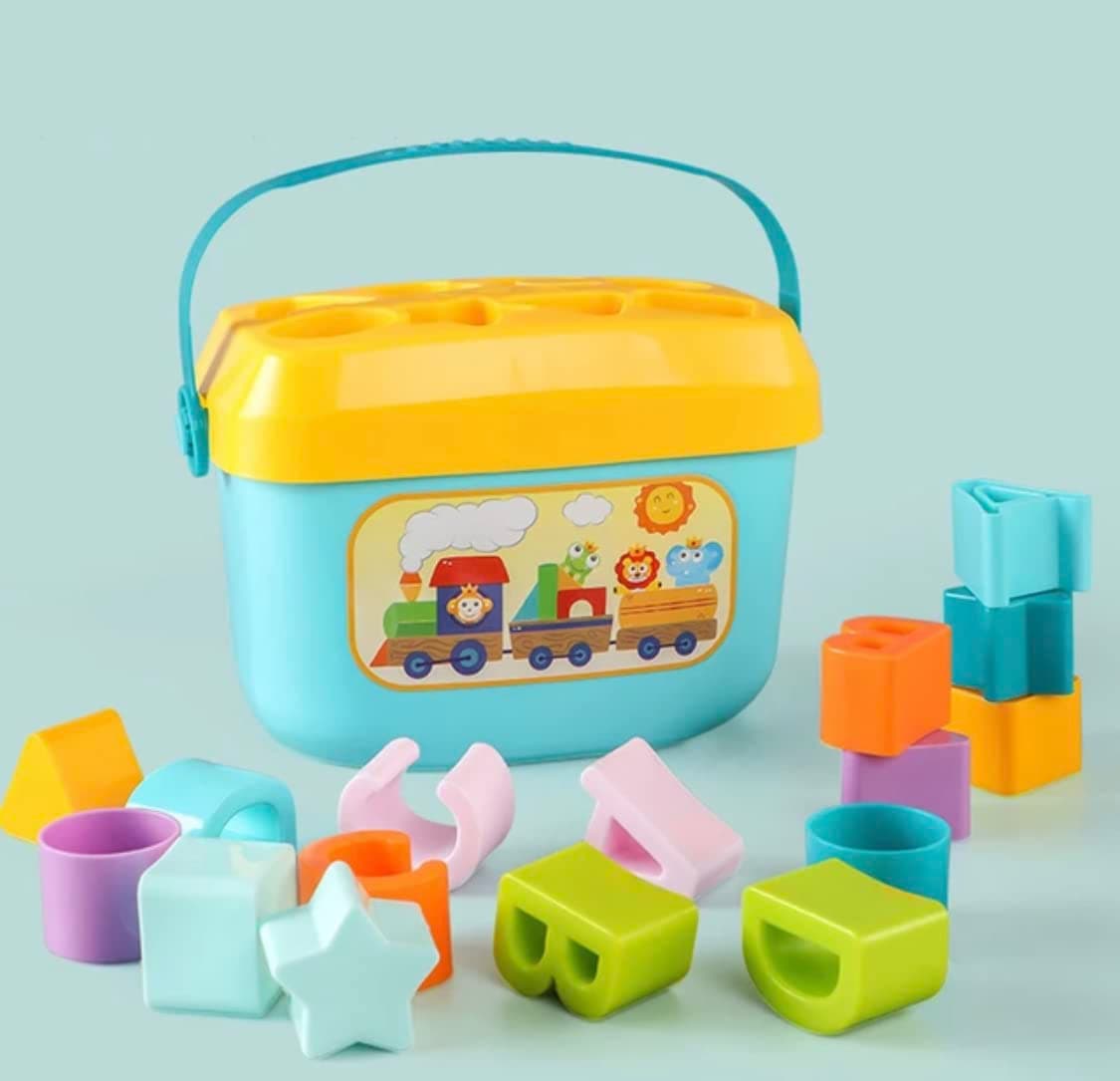 CRINGO TEX 16 PCS Baby First Building Blocks with Alphabets & Shapes,Baby's First Blocks, Set of 10 Blocks for Classic Stacking and Sorting Play for Infants Ages 12 Months and Older.