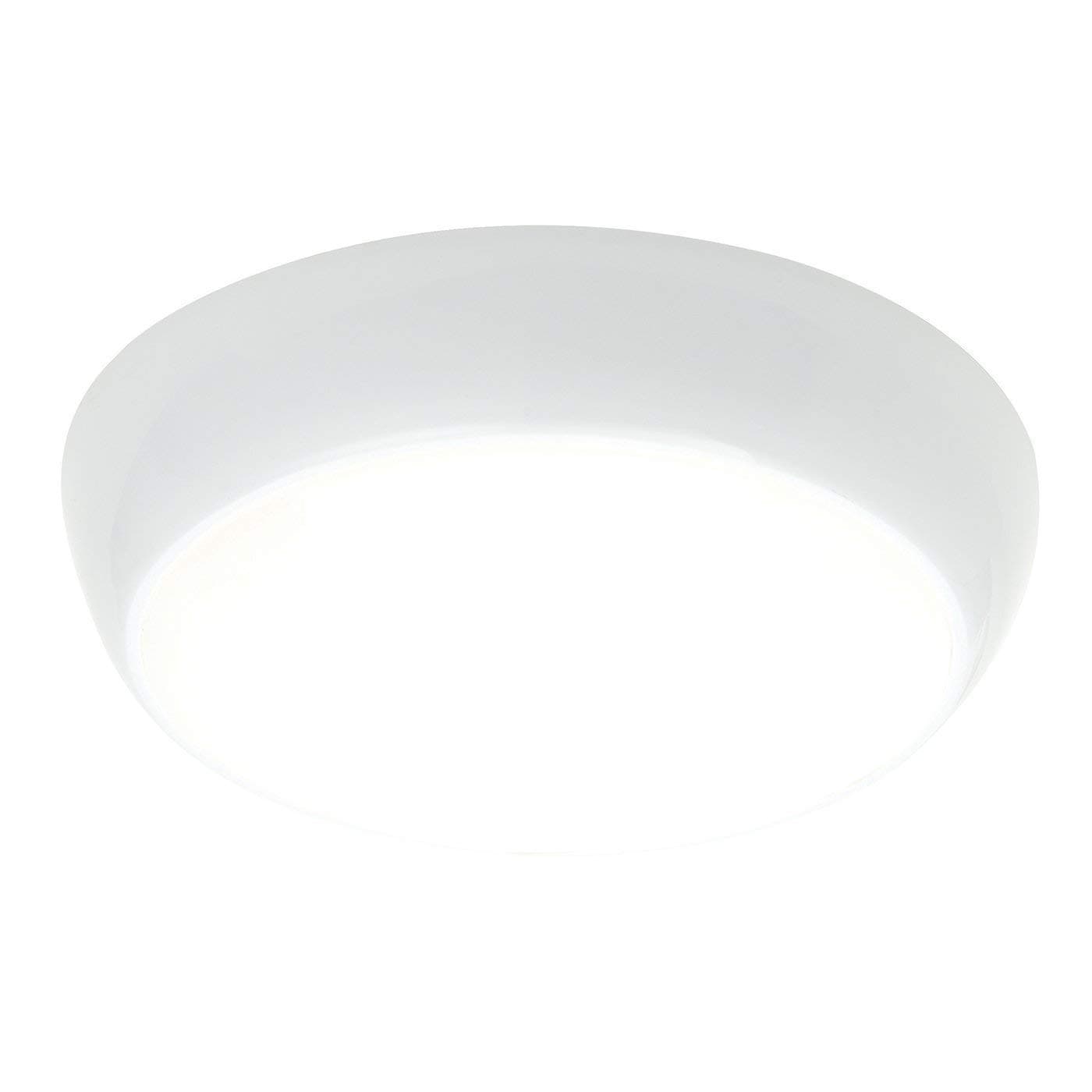 Saxby Vigor 16W & 3W Microwave Sensor Emergency Maintained IP44 Bulkhead LED Ceiling Light