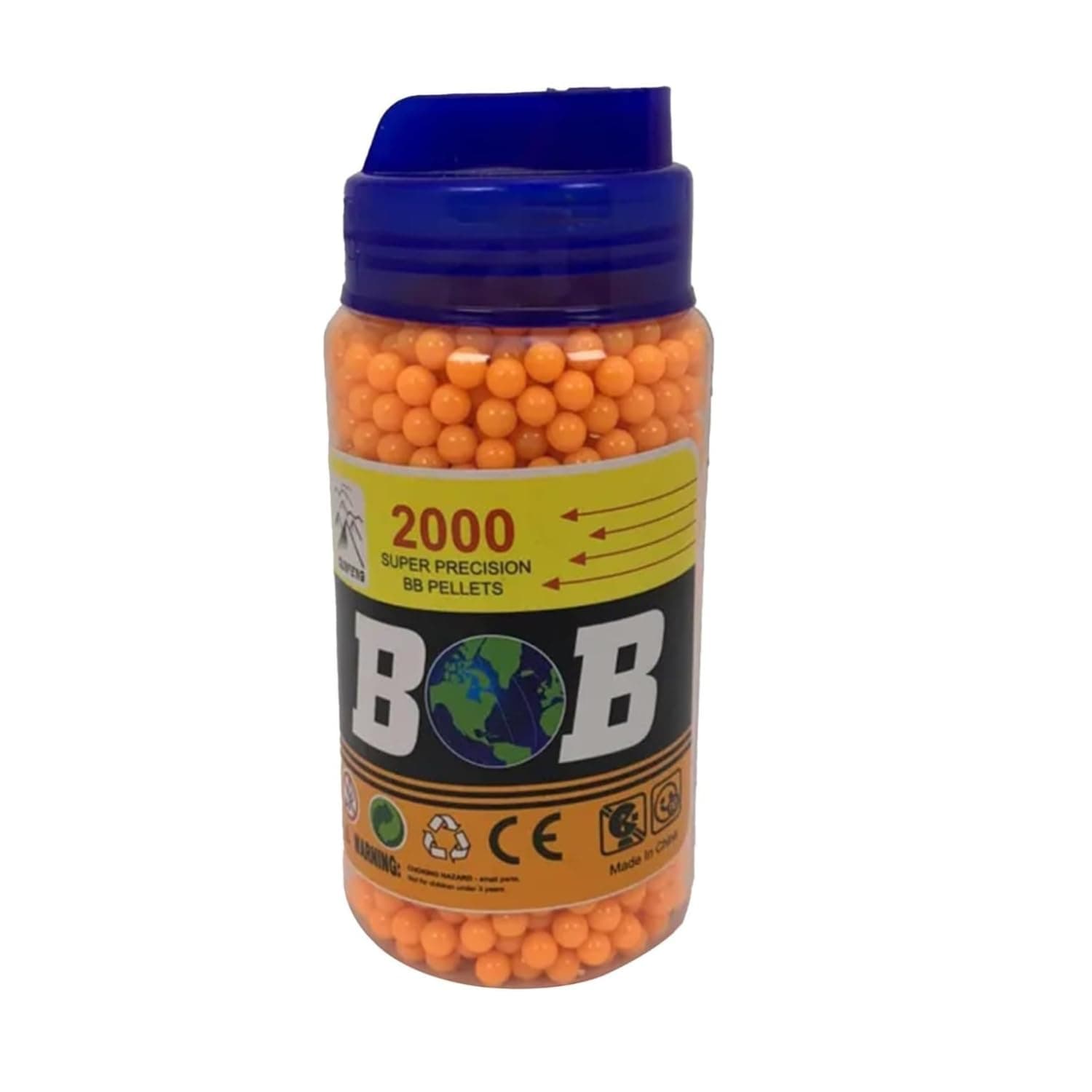 0.10g Yellow Biodegradable Airsoft BB Pellets - High-Grade And Smooth Round Bullets For Precision Shooting