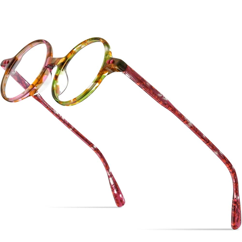 HEPIDEM Acetate Men Vintage Round Optical Glasses Frame Spectacles Optical Eyeglasses Zolman