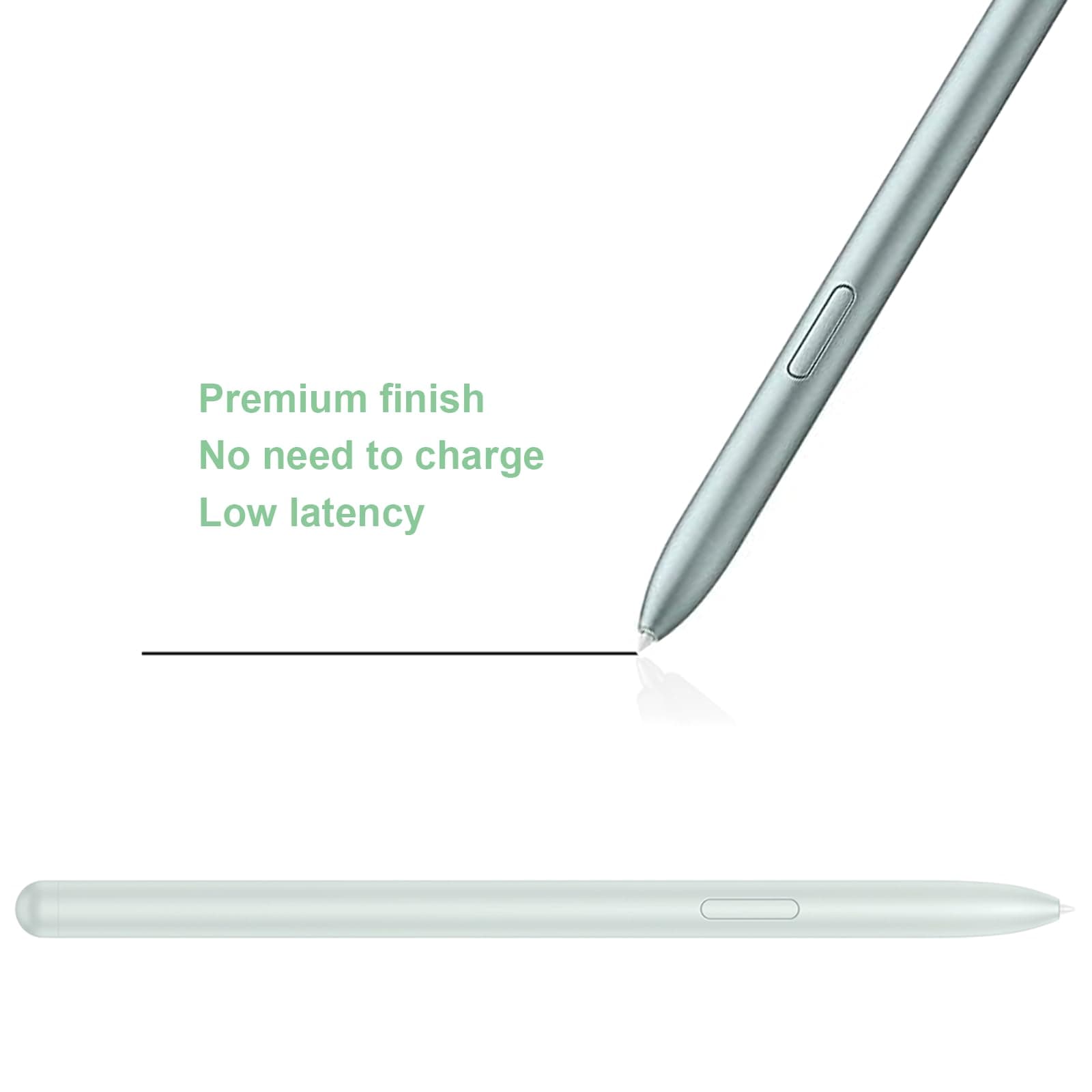 Galaxy Tab S7 FE S Pen Replacement for Samsung Galaxy Tab S7 FE SM-T730, SM-T733, SM-T736B TJ-780 Stylus Pen Compatible with Samsung Galaxy Tab S7 FE Tips/Nibs NoBluetooth (Mystic Green)